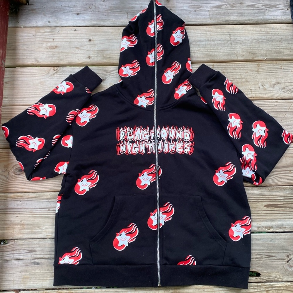 Red stary performance jacket